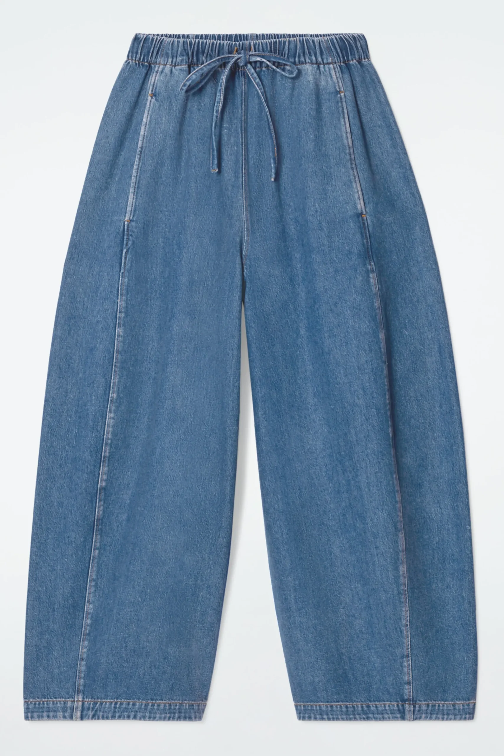 Damen COS Hosen*LEGERE JEANSHOSE MIT KORDELZUGBUND UND BARREL-BEIN