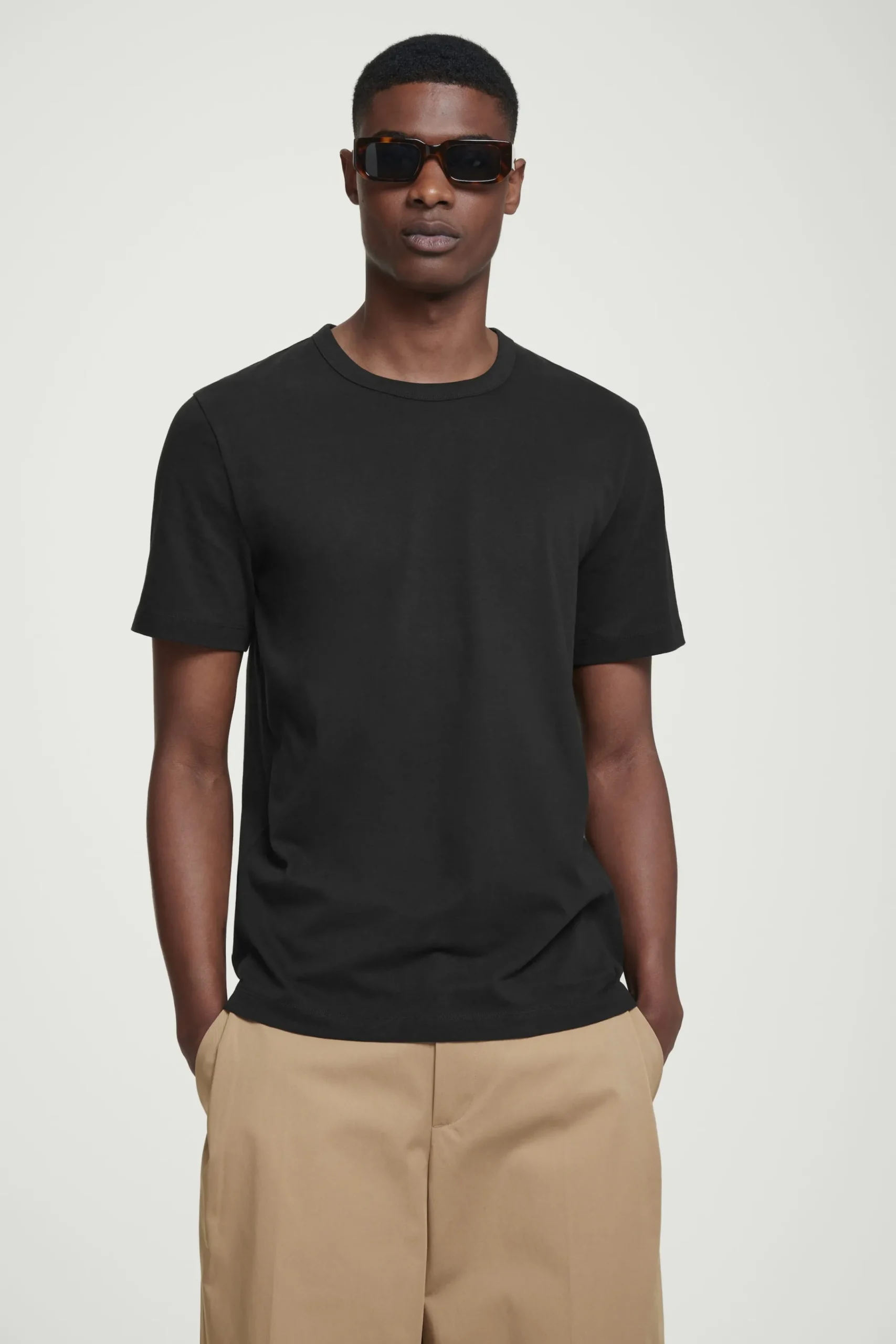 Herren COS T-Shirts & Tanktops*LEICHTES T-SHIRT AUS GEBÜRSTETER BAUMWOLLE