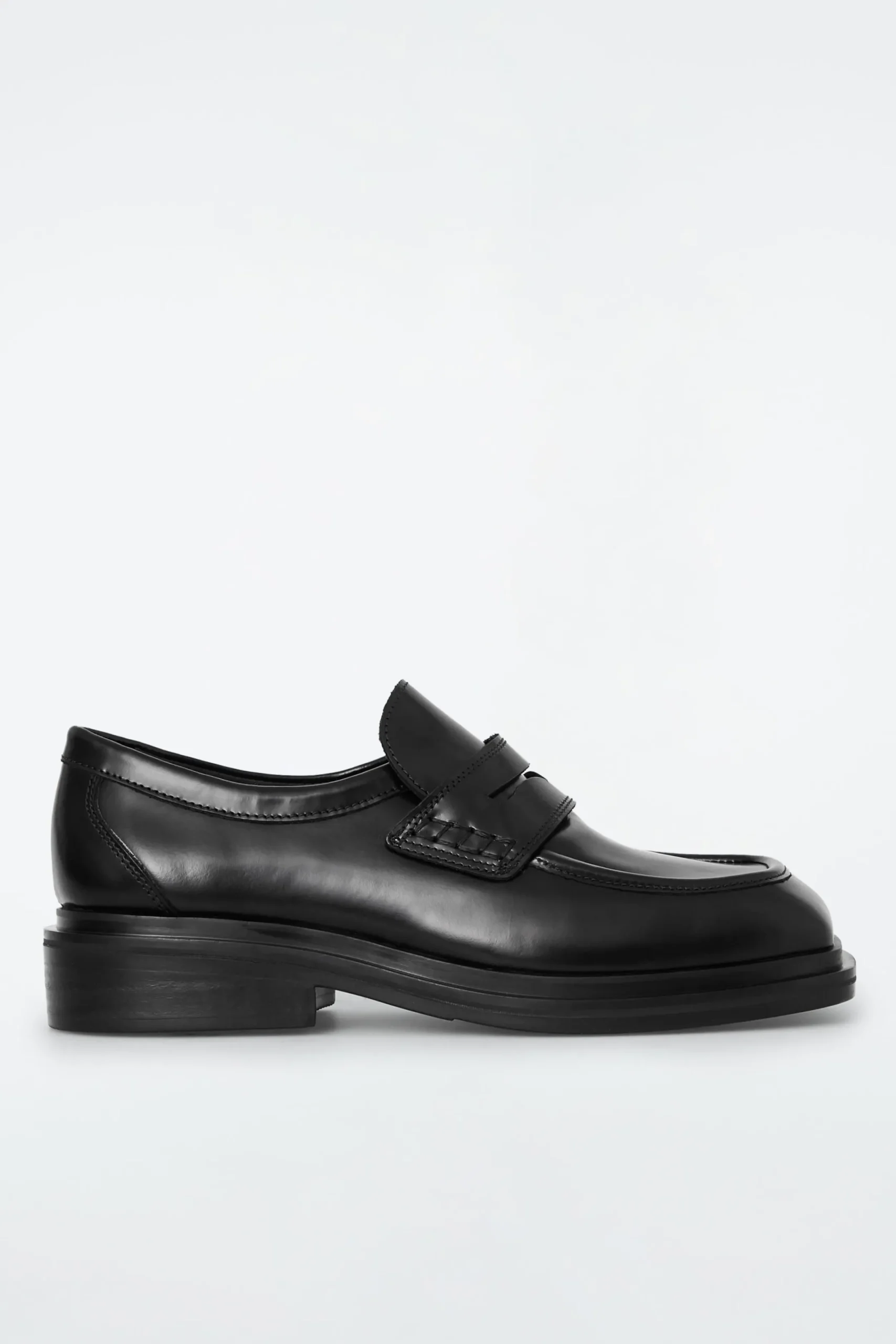 Damen COS Accessoires Aus Leder | Schuhe*LOAFERS AUS LEDER MIT KARREEFÖRMIGER ZEHENPARTIE