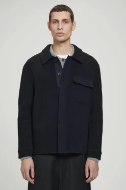Herren COS Hemden | Mäntel & Jacken*LOCKERE DOUBLEFACE-HEMDJACKE AUS WOLLE