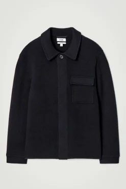Herren COS Hemden | Mäntel & Jacken*LOCKERE DOUBLEFACE-HEMDJACKE AUS WOLLE