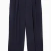 Damen COS Hosen*LOCKERE ELEGANTE WOLLHOSE MIT WEITEM BEIN
