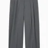 Damen COS Hosen*LOCKERE ELEGANTE WOLLHOSE MIT WEITEM BEIN