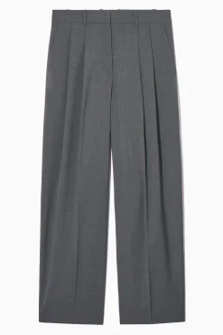 Damen COS Hosen*LOCKERE ELEGANTE WOLLHOSE MIT WEITEM BEIN