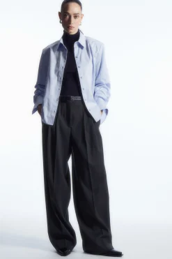 Damen COS Hosen*LOCKERE ELEGANTE WOLLHOSE MIT WEITEM BEIN