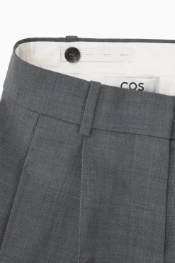 Damen COS Hosen*LOCKERE ELEGANTE WOLLHOSE MIT WEITEM BEIN