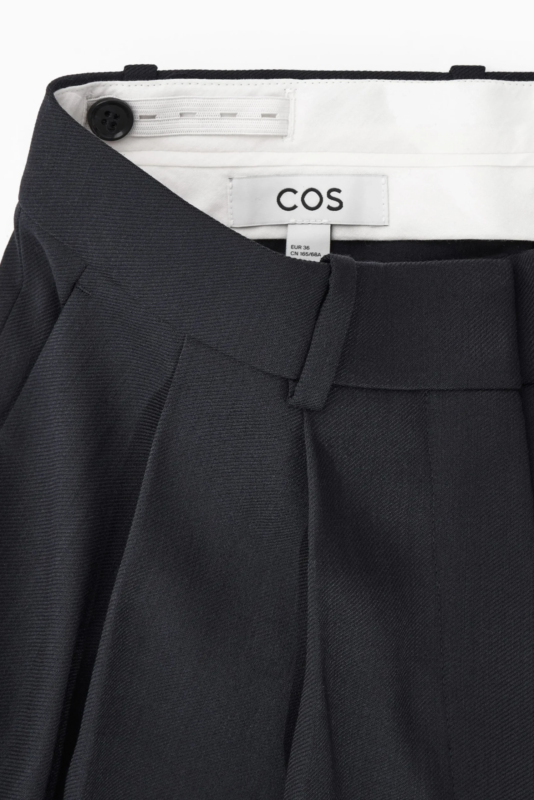 Damen COS Hosen*LOCKERE ELEGANTE WOLLHOSE MIT WEITEM BEIN