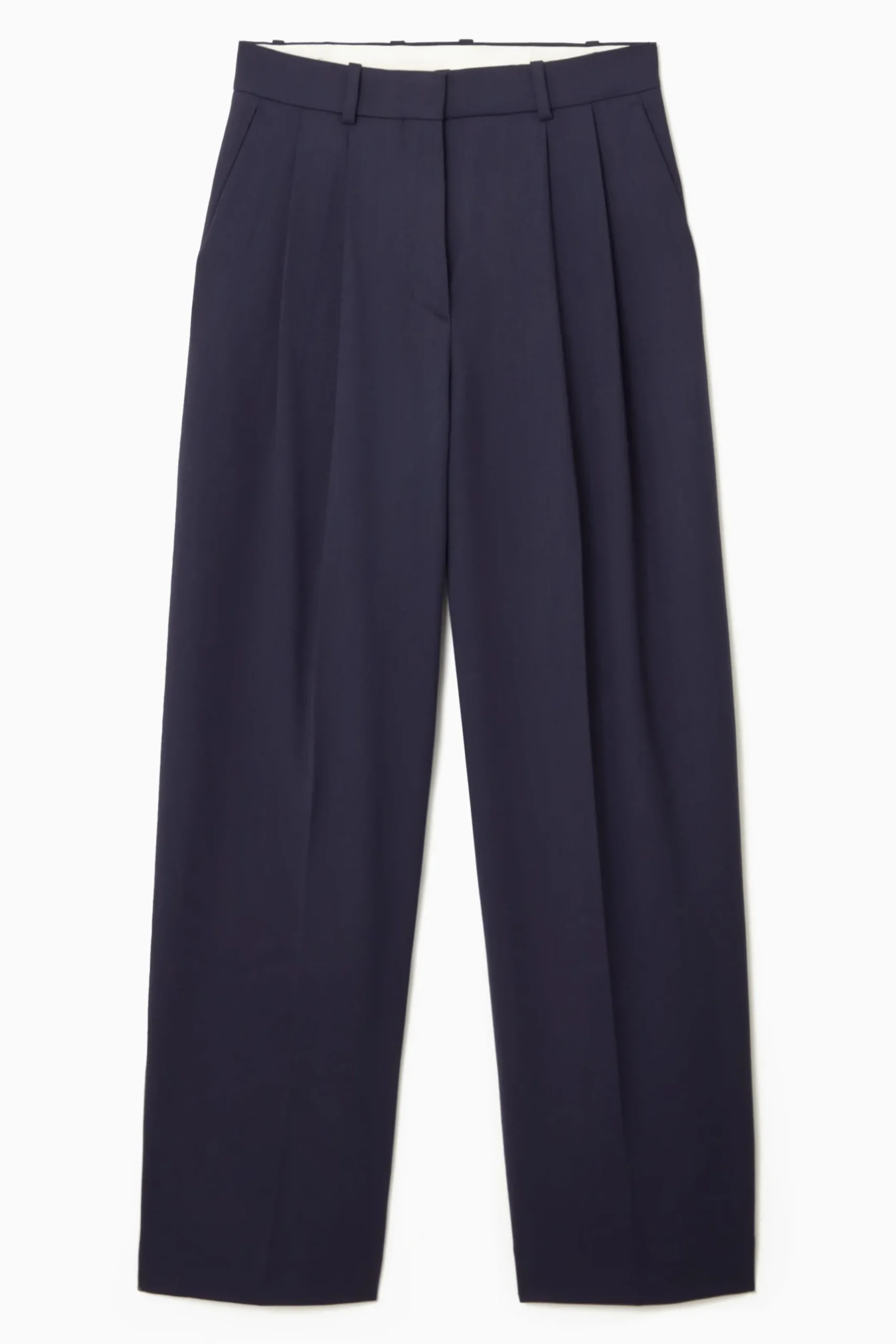 Damen COS Hosen*LOCKERE ELEGANTE WOLLHOSE MIT WEITEM BEIN