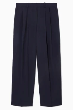 Damen COS Hosen*LOCKERE ELEGANTE WOLLHOSE MIT WEITEM BEIN
