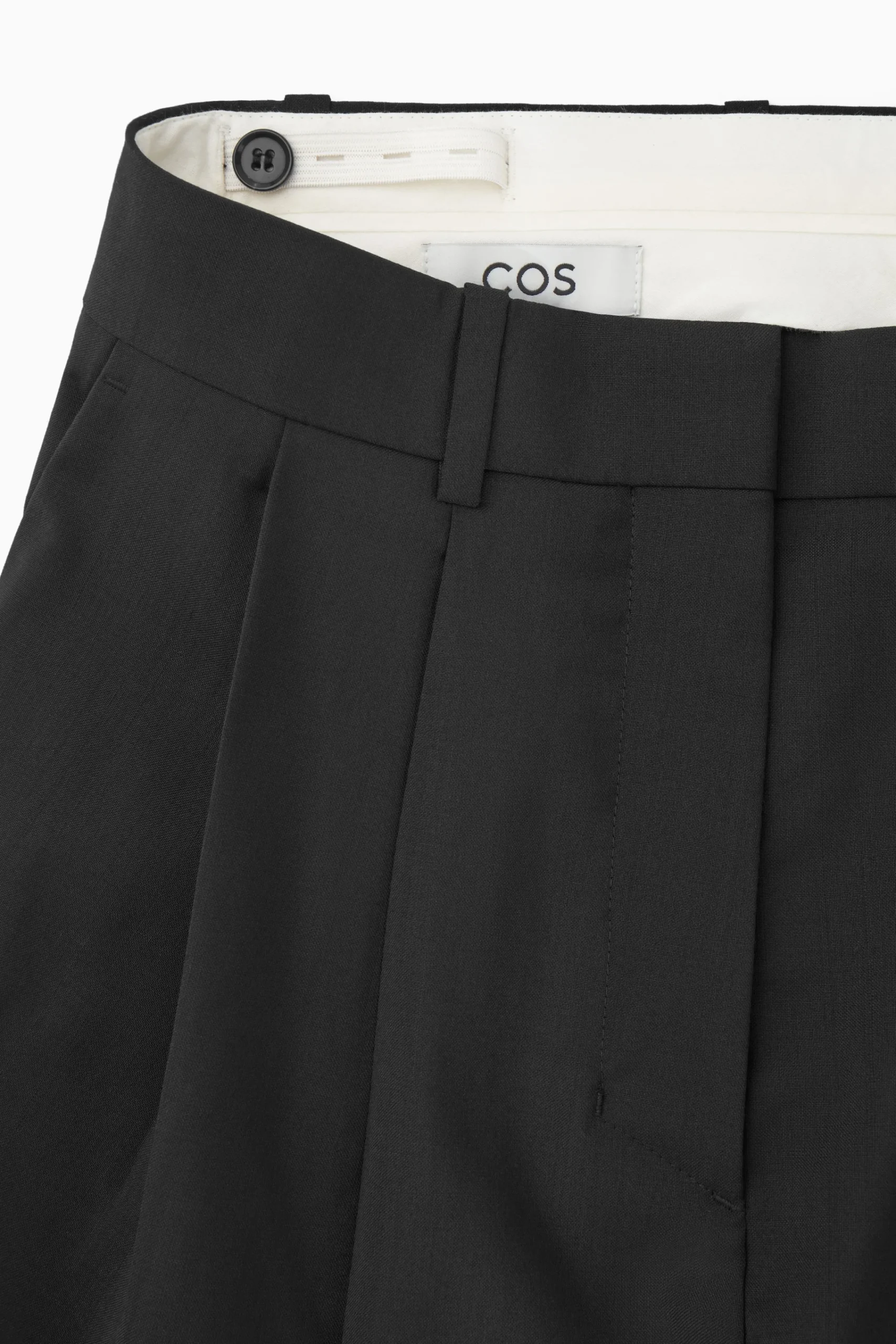 Damen COS Hosen*LOCKERE ELEGANTE WOLLHOSE MIT WEITEM BEIN