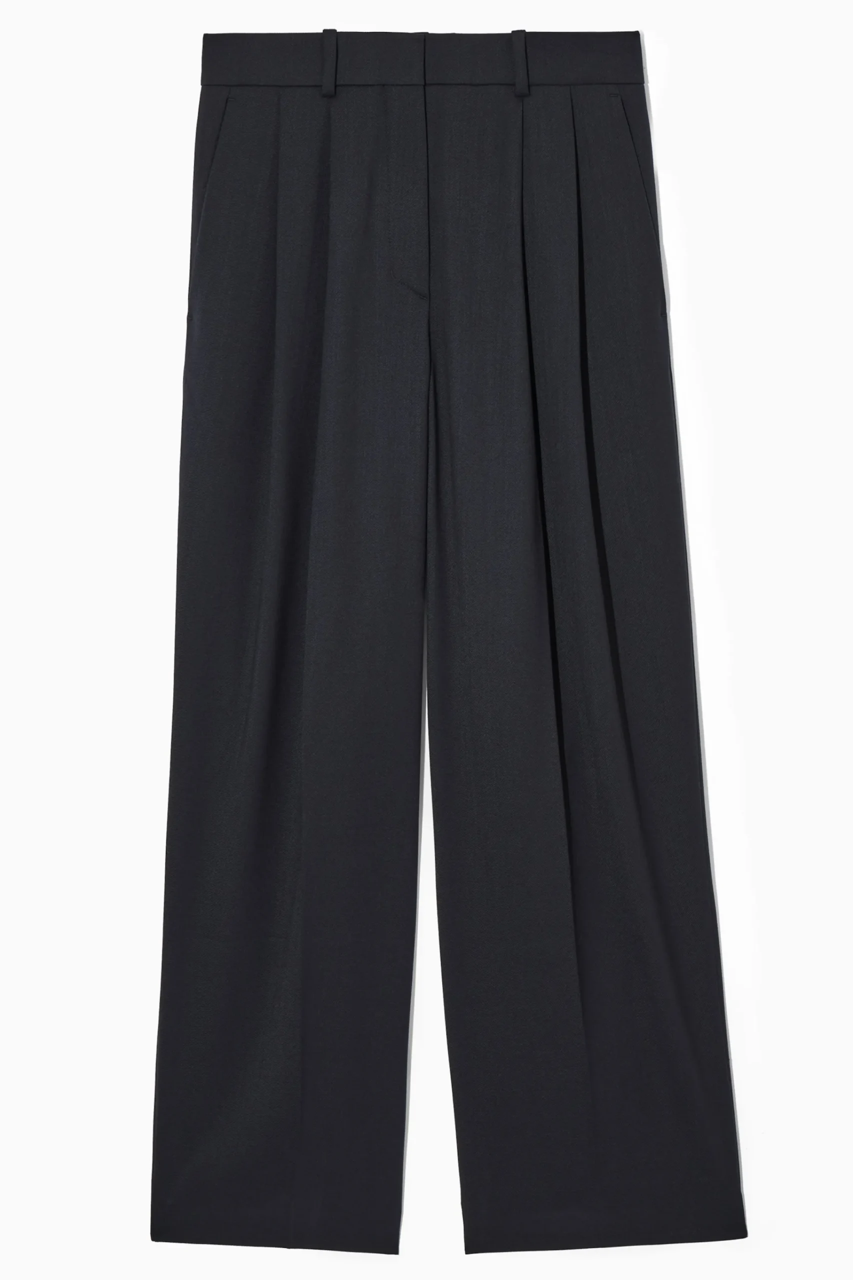 Damen COS Hosen*LOCKERE ELEGANTE WOLLHOSE MIT WEITEM BEIN