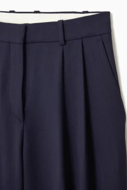 Damen COS Hosen*LOCKERE ELEGANTE WOLLHOSE MIT WEITEM BEIN