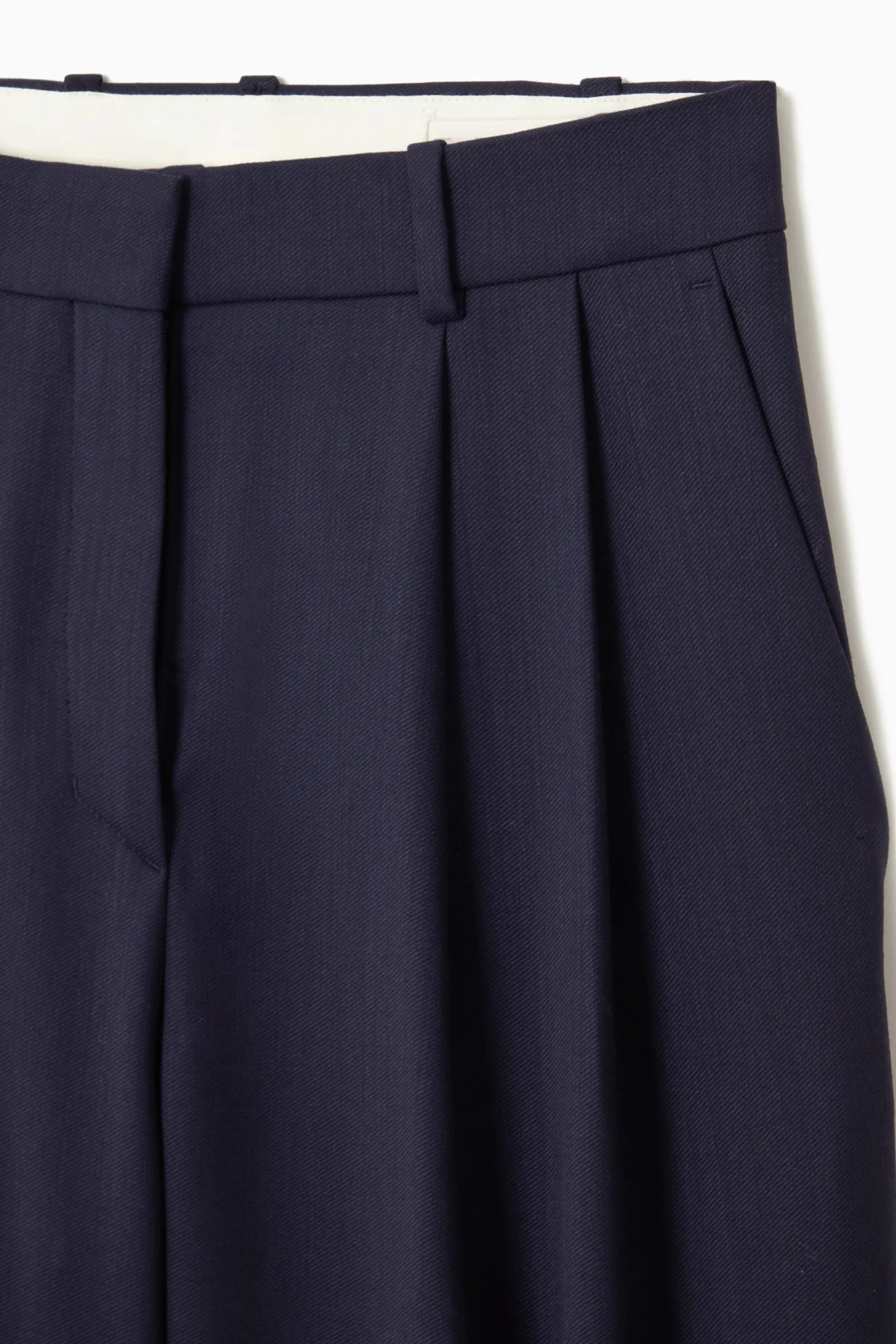 Damen COS Hosen*LOCKERE ELEGANTE WOLLHOSE MIT WEITEM BEIN