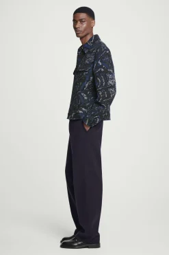 Herren COS Hemden | Mäntel & Jacken*LOCKERE HEMDJACKE AUS JACQUARD AUS WOLL-MIX