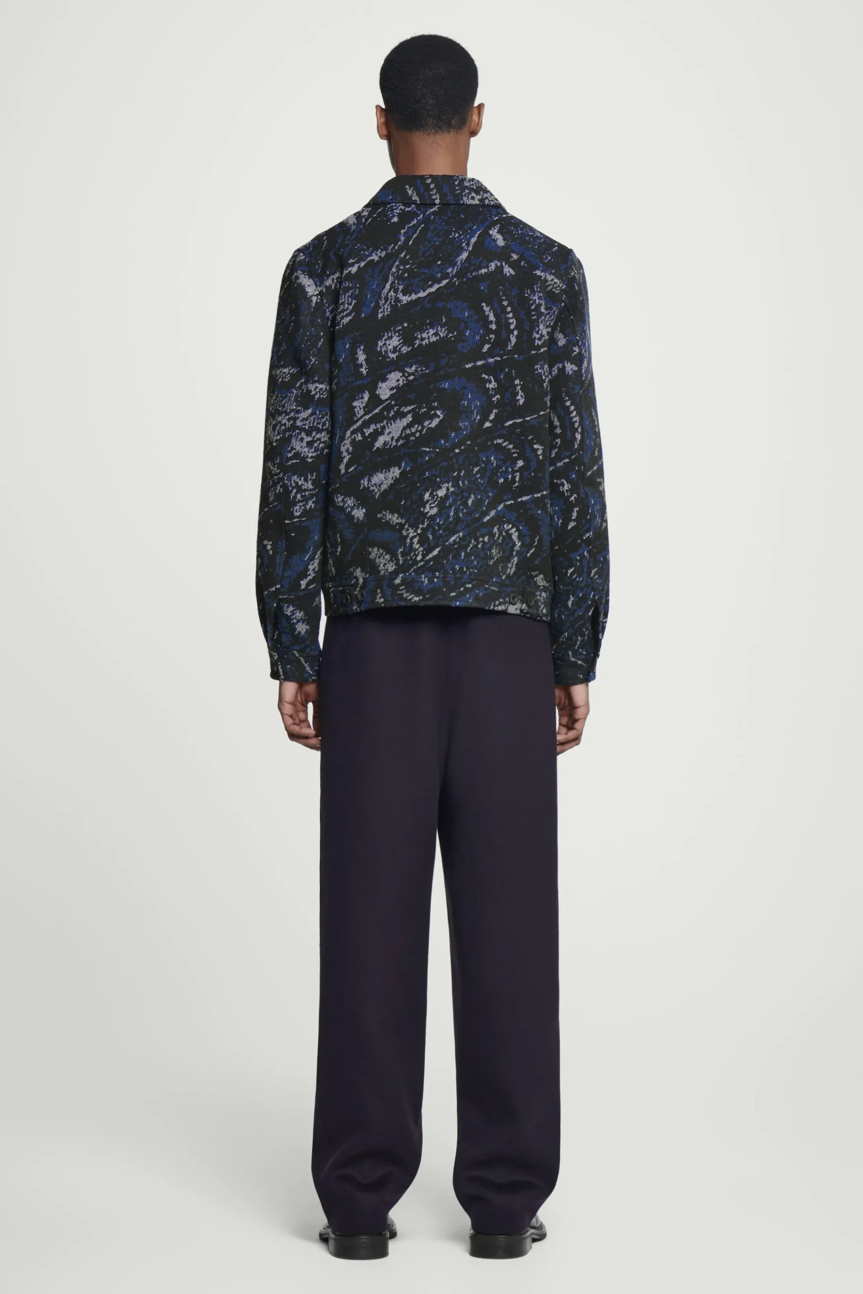 Herren COS Hemden | Mäntel & Jacken*LOCKERE HEMDJACKE AUS JACQUARD AUS WOLL-MIX