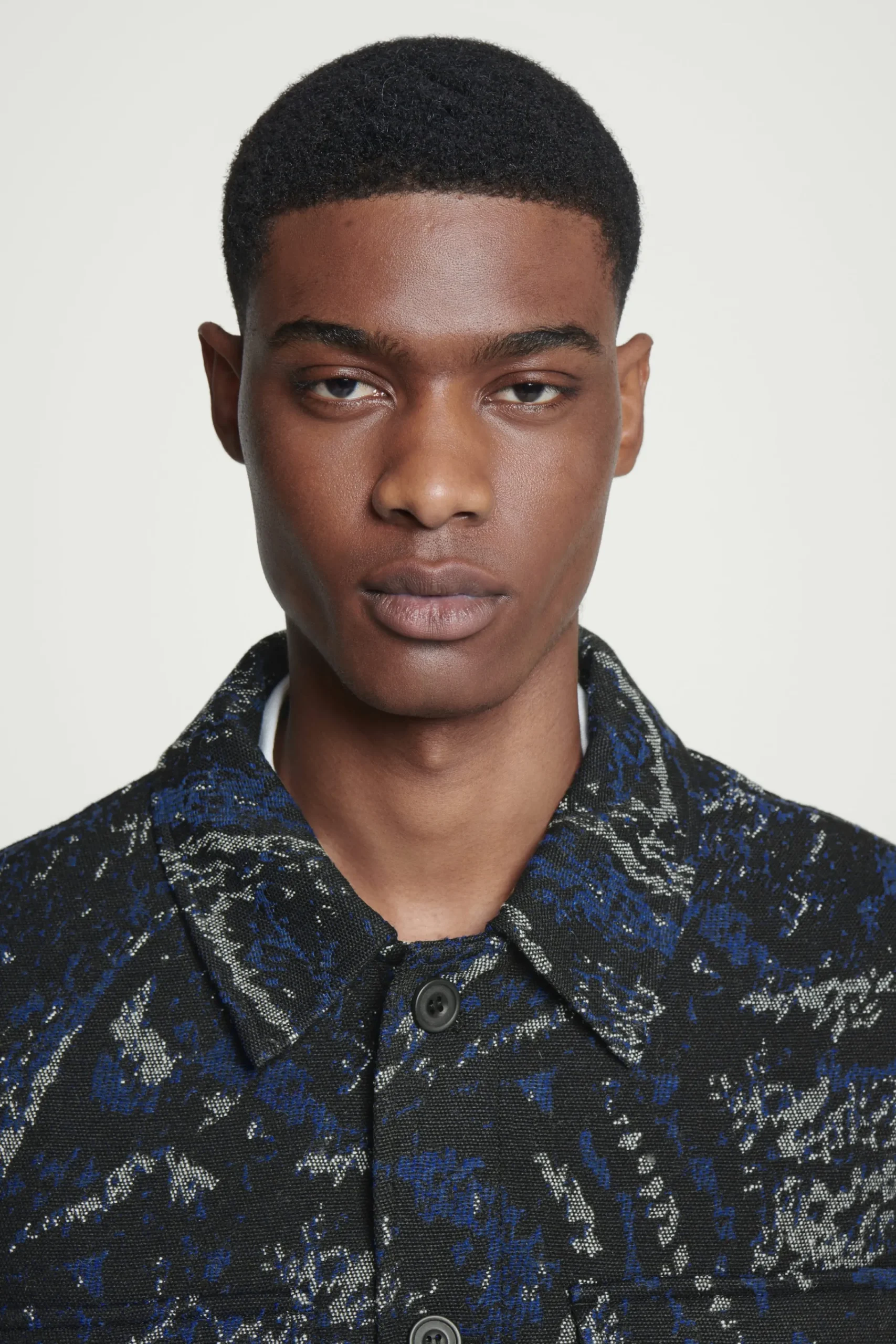 Herren COS Hemden | Mäntel & Jacken*LOCKERE HEMDJACKE AUS JACQUARD AUS WOLL-MIX