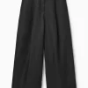 Damen COS Hosen*LOCKERE HOSE AUS LEINEN-MIX MIT WEITEM BEIN