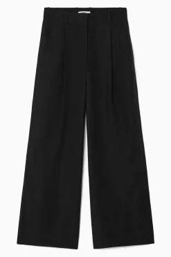 Damen COS Hosen*LOCKERE HOSE AUS LEINEN-MIX MIT WEITEM BEIN