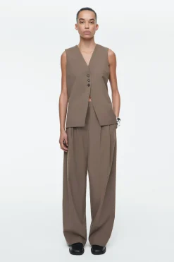 Damen COS Hosen*LOCKERE HOSE AUS TWILL MIT WEITEM BEIN