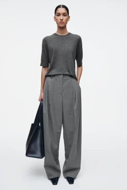 Damen COS Hosen*LOCKERE HOSE AUS TWILL MIT WEITEM BEIN