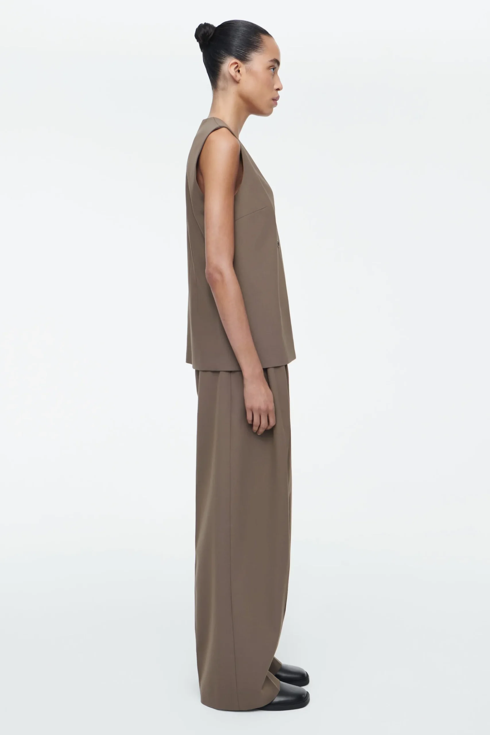 Damen COS Hosen*LOCKERE HOSE AUS TWILL MIT WEITEM BEIN