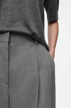 Damen COS Hosen*LOCKERE HOSE AUS TWILL MIT WEITEM BEIN