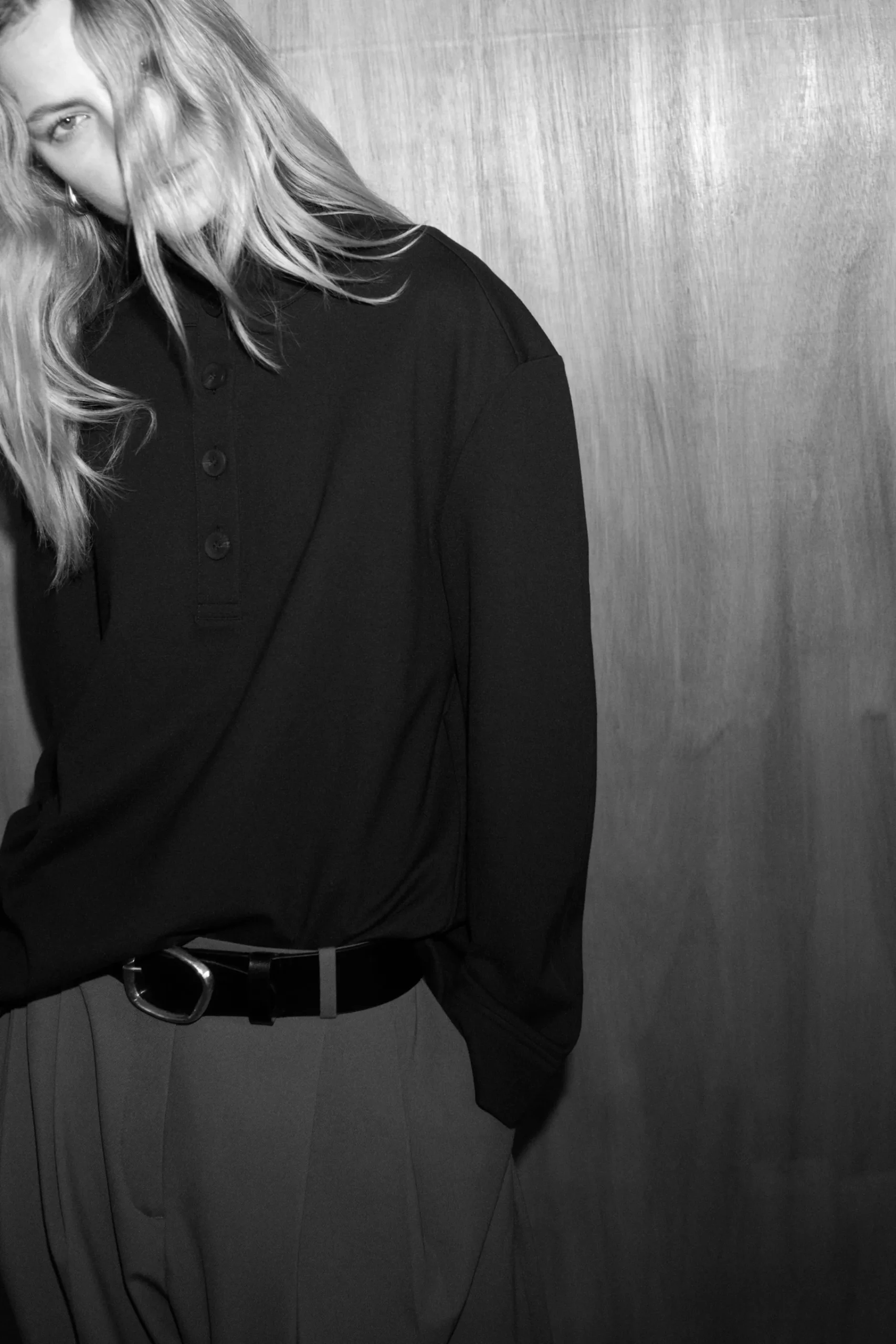 Damen COS Hosen*LOCKERE HOSE AUS TWILL MIT WEITEM BEIN