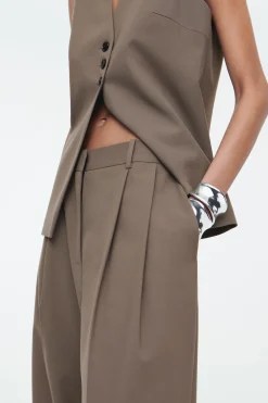 Damen COS Hosen*LOCKERE HOSE AUS TWILL MIT WEITEM BEIN