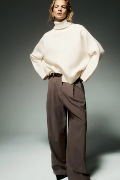 Damen COS Hosen*LOCKERE HOSE AUS TWILL MIT WEITEM BEIN