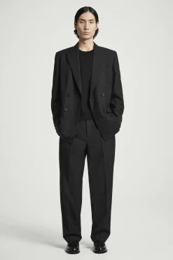 Herren COS Anzüge | Hosen*LOCKERE HOSE AUS WOLL-HOPSACK MIT GERADEM BEIN