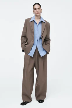 Damen COS Mäntel & Jacken*LOCKERER EINREIHIGER BLAZER AUS WOLL-MIX