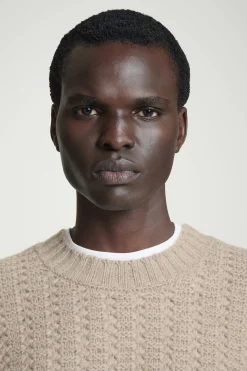 Herren COS Pullover | Kaschmir*LOCKERER KASCHMIRPULLOVER MIT LOCHSTRICKMUSTER