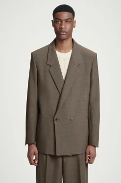 Herren COS Anzüge | Mäntel & Jacken*LOCKERER ZWEIREIHIGER BLAZER AUS WOLL-MIX