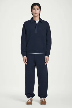 Herren COS Poloshirts | Sweatshirts & Kapuzenpullover*LOCKERES POLO-SWEATSHIRT MIT KURZER KNOPFLEISTE