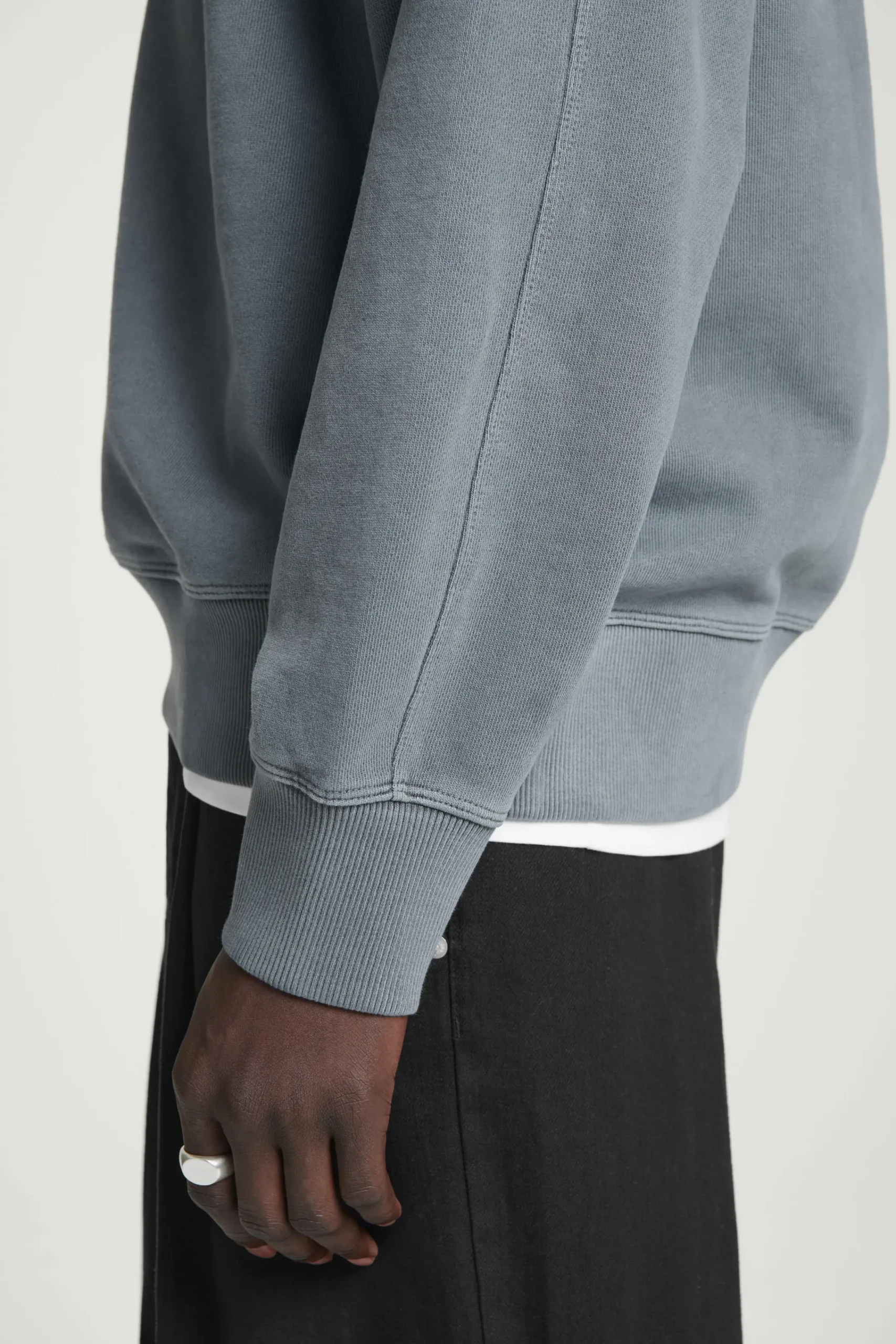 Herren COS Sweatshirts & Kapuzenpullover*LOCKERES SWEATSHIRT AUS VORGEWASCHENER BAUMWOLLE