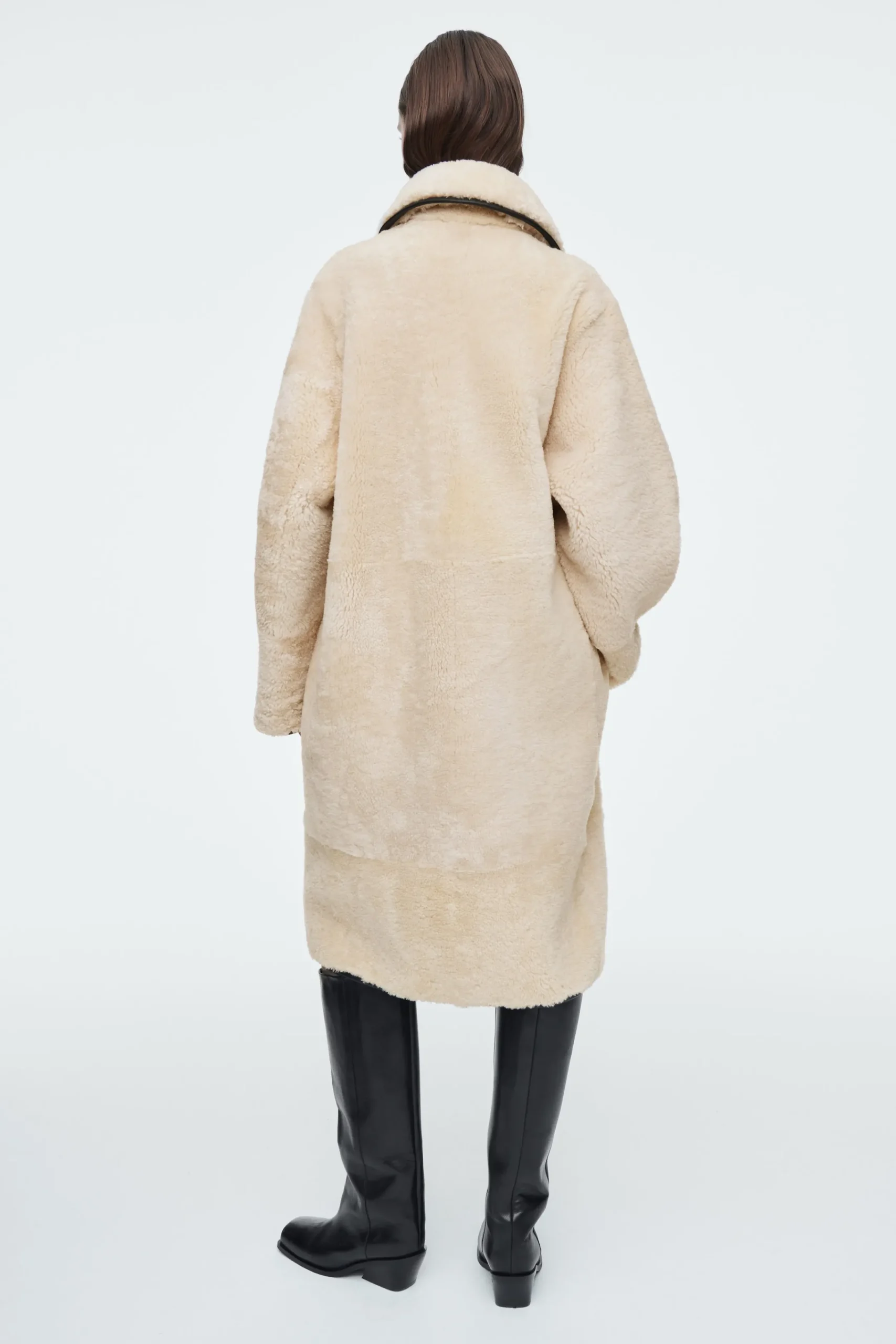 Damen COS Mäntel & Jacken*MANTEL AUS SHEARLING MIT LEDERBESÄTZEN