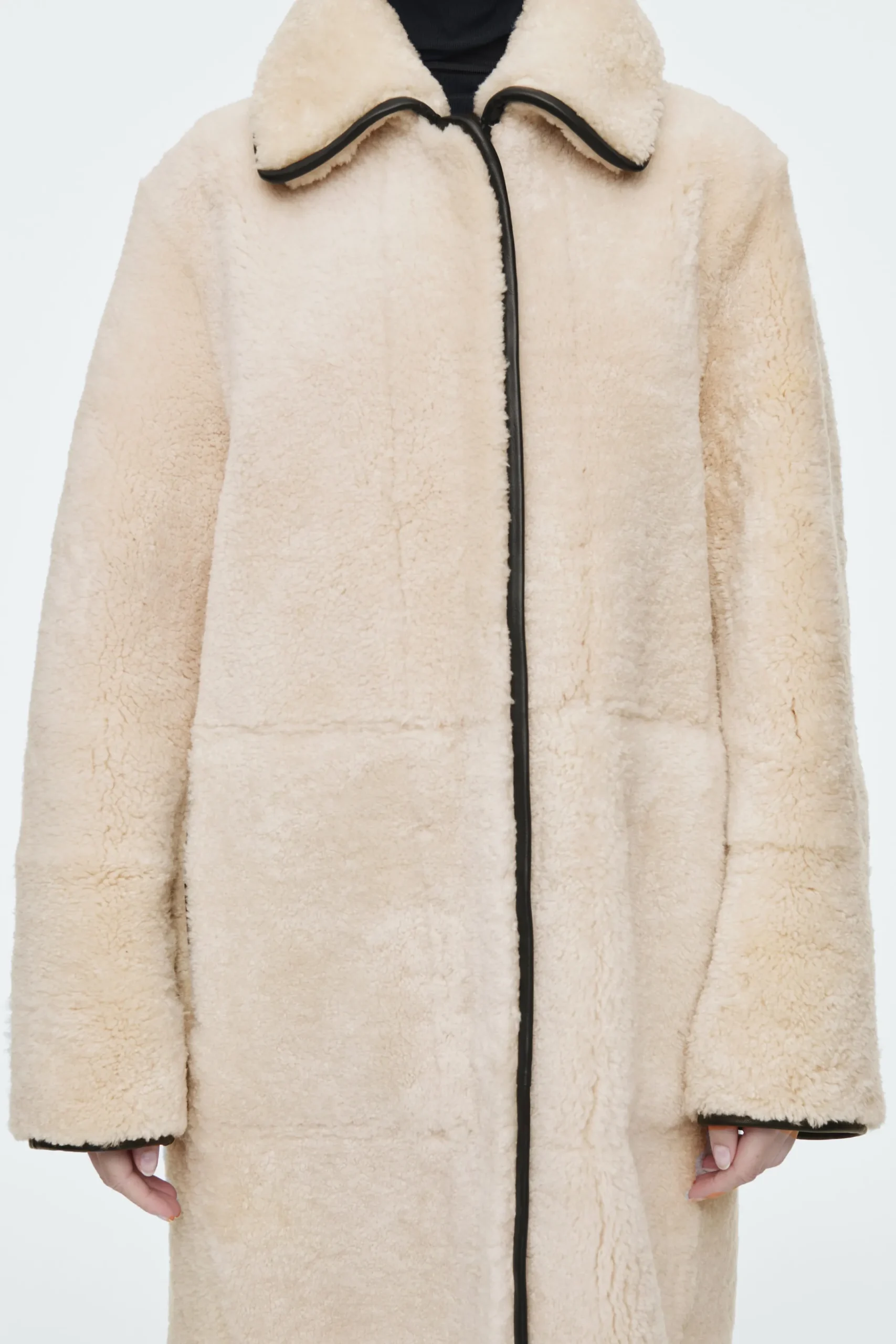Damen COS Mäntel & Jacken*MANTEL AUS SHEARLING MIT LEDERBESÄTZEN