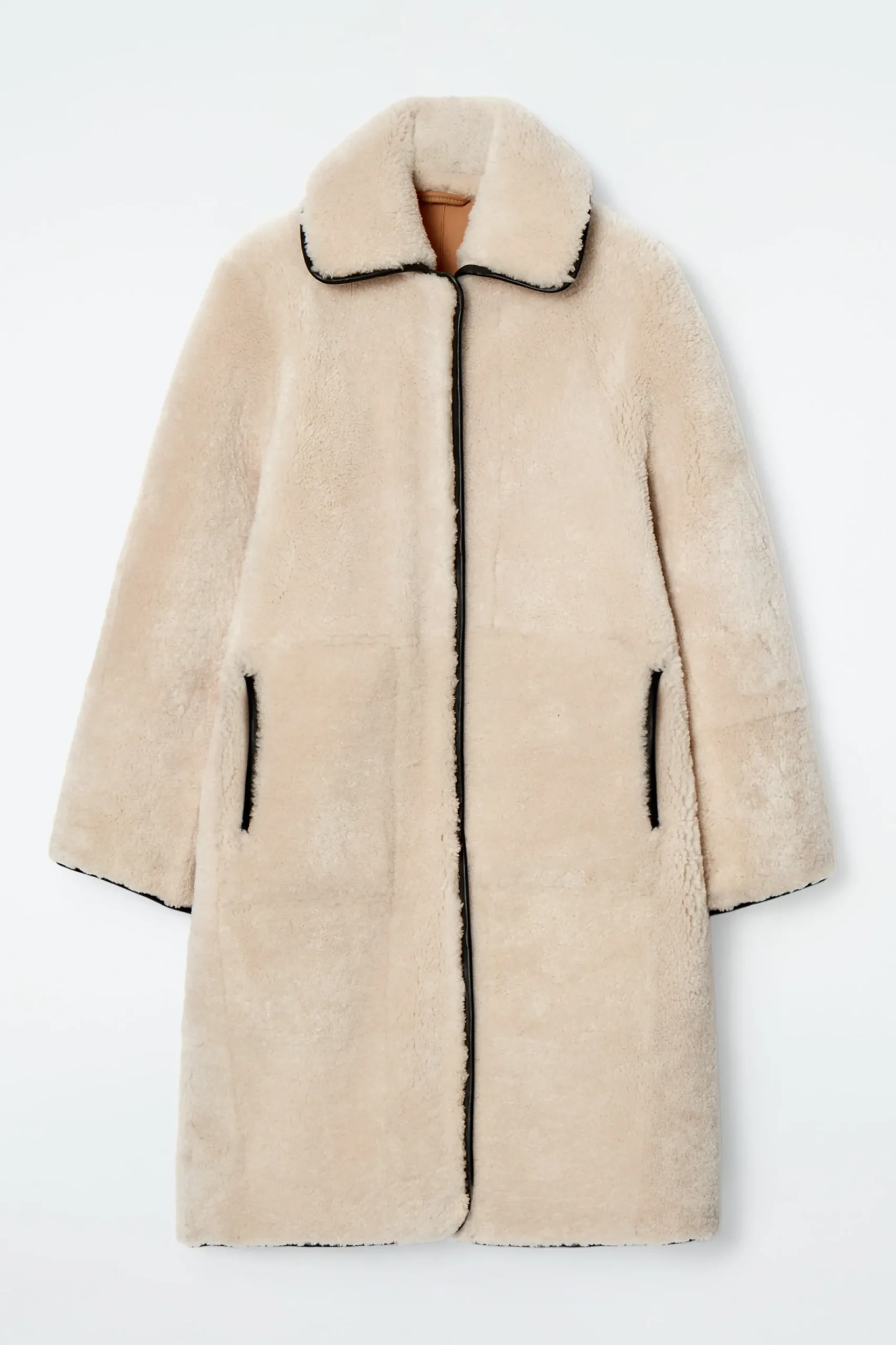 Damen COS Mäntel & Jacken*MANTEL AUS SHEARLING MIT LEDERBESÄTZEN