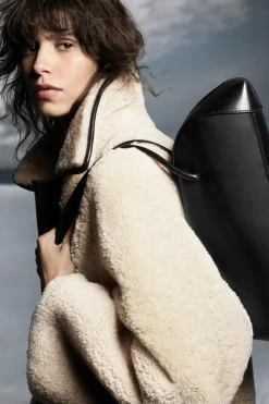 Damen COS Mäntel & Jacken*MANTEL AUS SHEARLING MIT LEDERBESÄTZEN