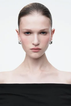 Damen COS Schmuck*MARKANTE ECKIGE MINI-CREOLEN