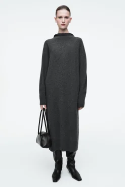 Damen COS Kleider | Strickmode*MAXIKLEID AUS MERINOWOLLE MIT KAPUZE