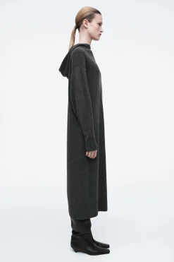 Damen COS Kleider | Strickmode*MAXIKLEID AUS MERINOWOLLE MIT KAPUZE