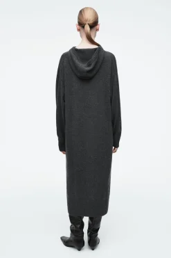 Damen COS Kleider | Strickmode*MAXIKLEID AUS MERINOWOLLE MIT KAPUZE