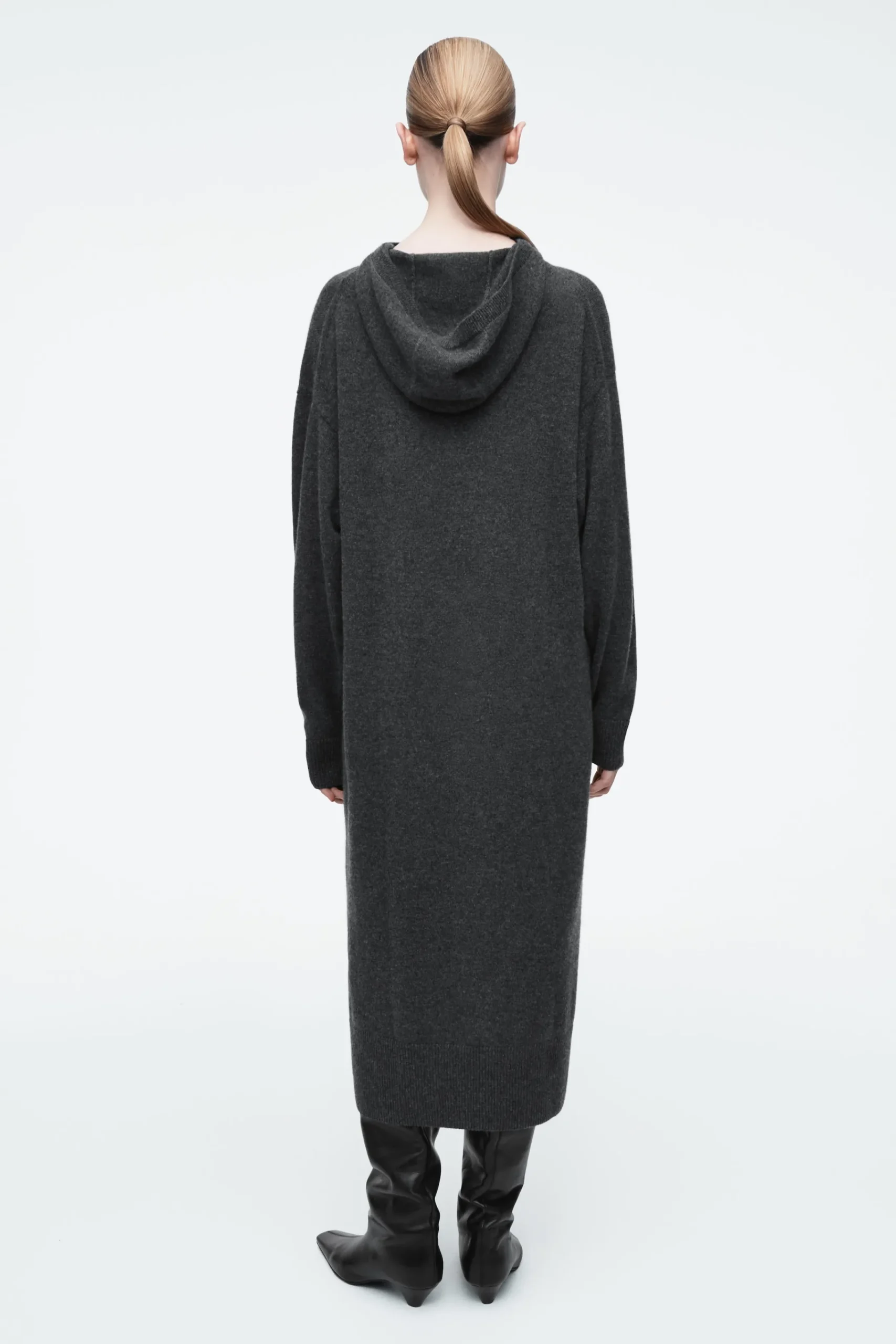 Damen COS Kleider | Strickmode*MAXIKLEID AUS MERINOWOLLE MIT KAPUZE
