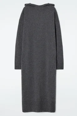 Damen COS Kleider | Strickmode*MAXIKLEID AUS MERINOWOLLE MIT KAPUZE
