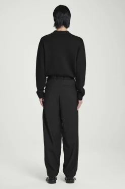 Herren COS Hosen*MELIERTE HOSE AUS WOLL-HOPSACK – WEITES BEIN