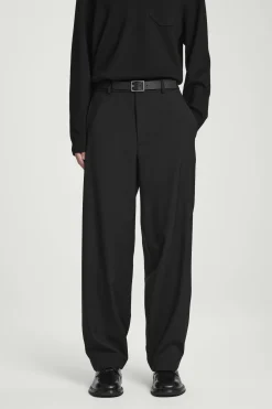 Herren COS Hosen*MELIERTE HOSE AUS WOLL-HOPSACK – WEITES BEIN