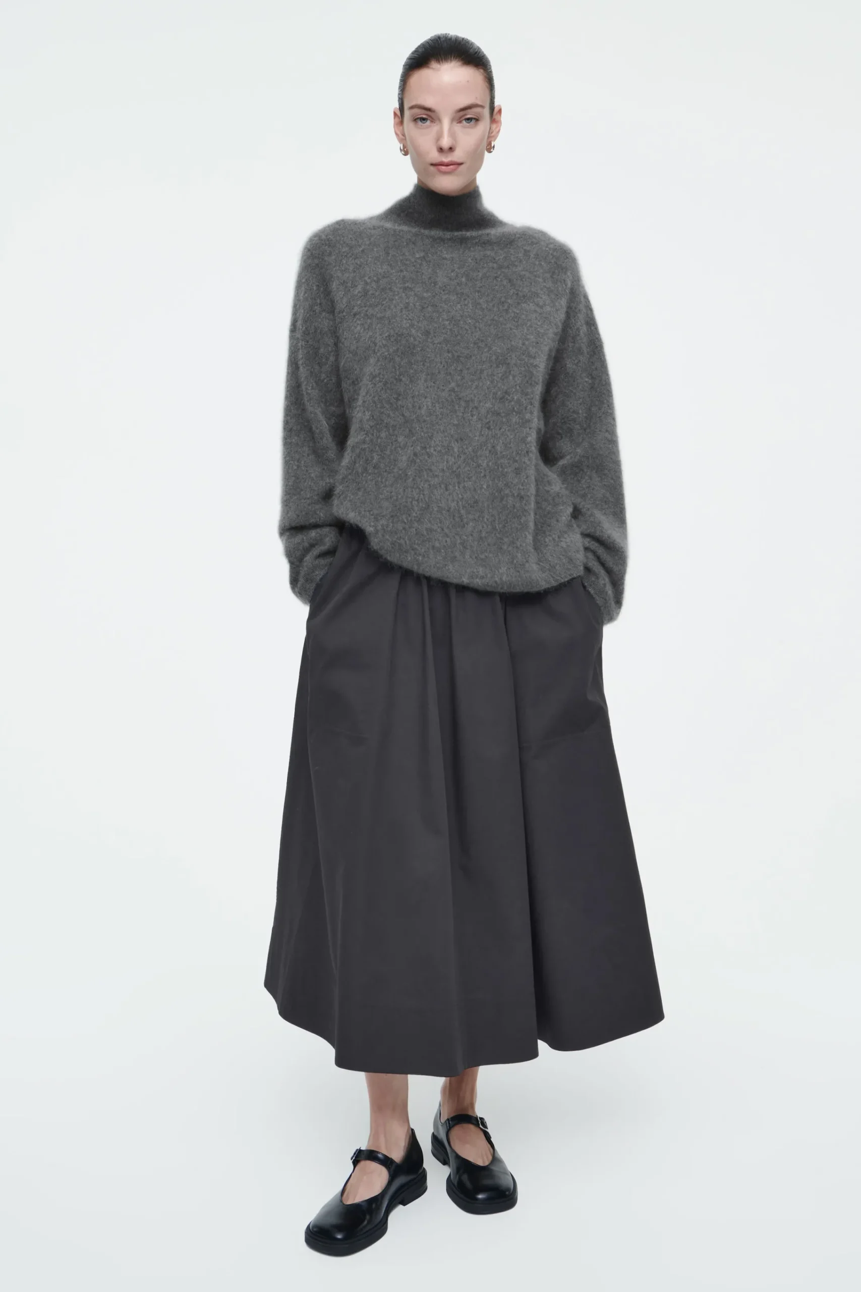 Damen COS Röcke*MIDIROCK MIT ELASTISCHEM BUND