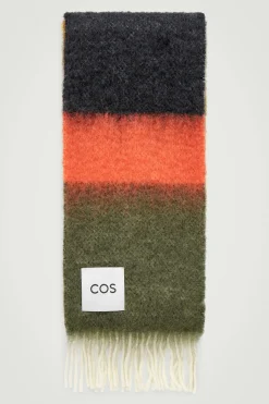 Herren COS Mützen, Schals & Handschuhe*MOHAIRSCHAL IN COLOUR-BLOCK-OPTIK