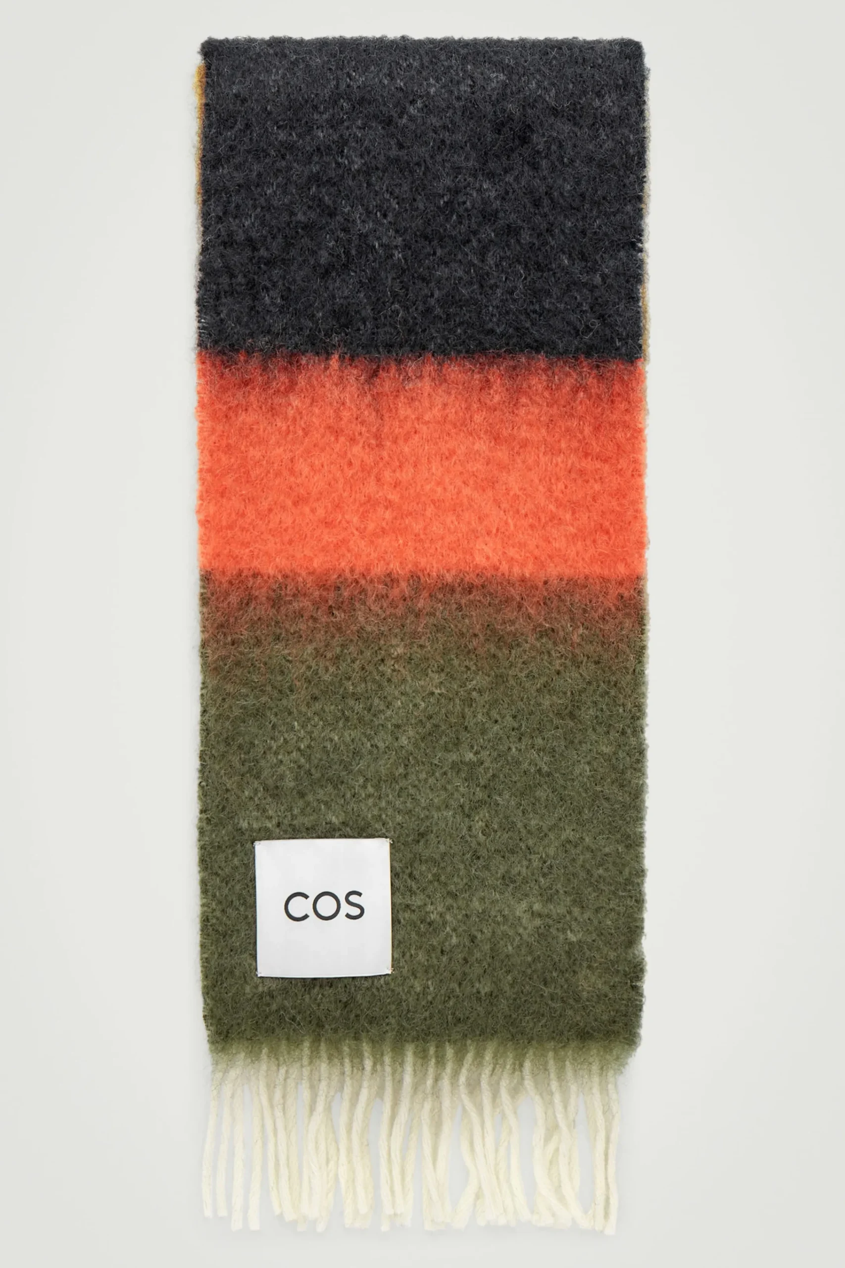 Herren COS Mützen, Schals & Handschuhe*MOHAIRSCHAL IN COLOUR-BLOCK-OPTIK